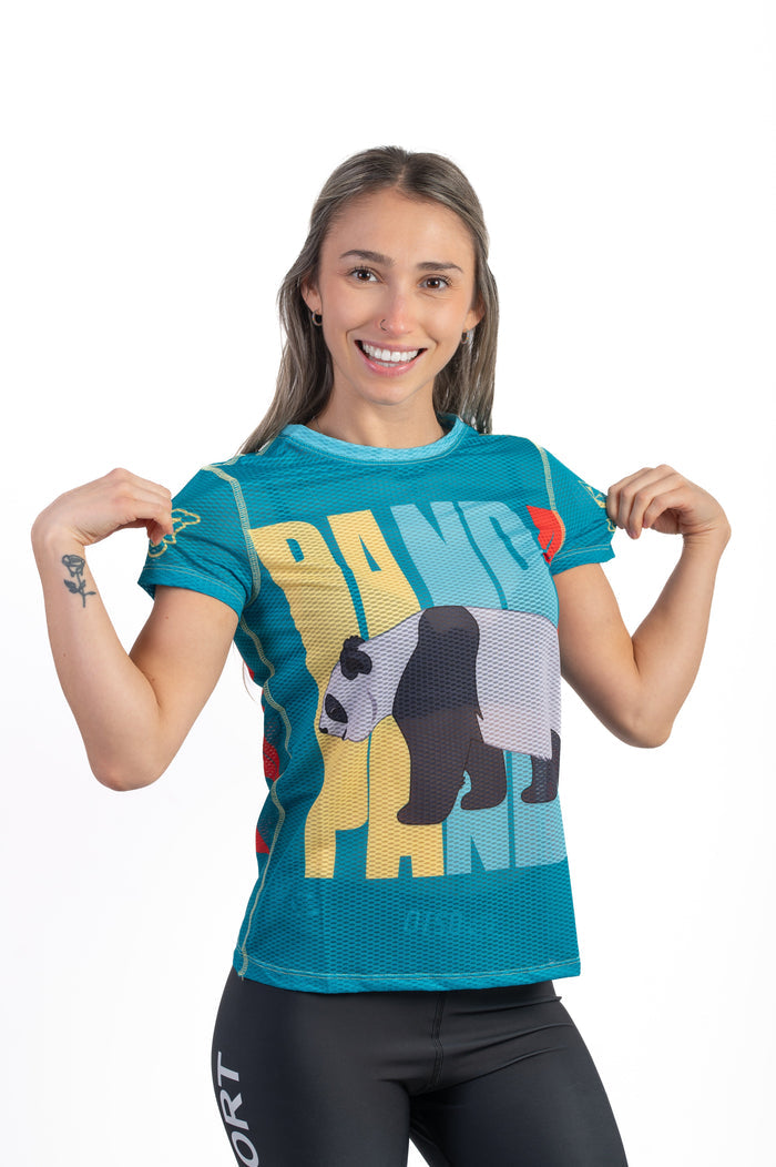 T-shirt Femme manches courtes - Emoji Panda