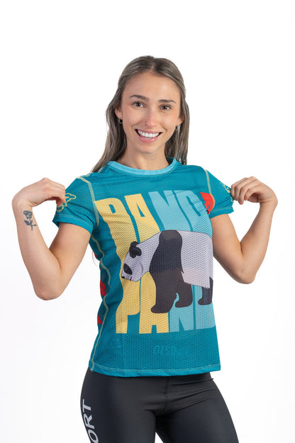 T-shirt Femme manches courtes - Emoji Panda