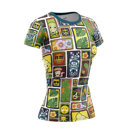 T-shirt Femme manches courtes - Emoji Portrait