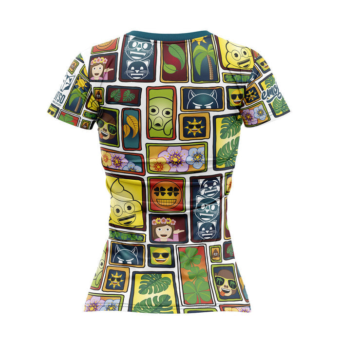 T-shirt Femme manches courtes - Emoji Portrait
