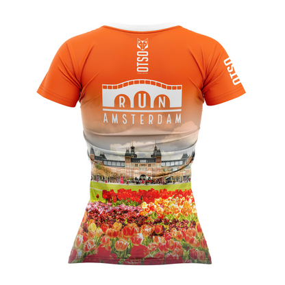 T-shirt Femme manches courtes - Run Ámsterdam 2024 (Outlet)