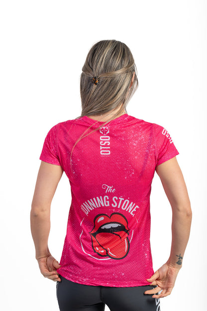 T-shirt Femme manches courtes - Running Stones Pink