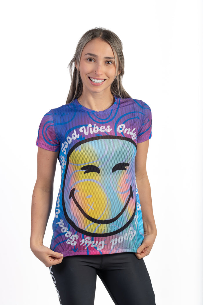 T-shirt Femme manches courtes - SmileyWorld Vibes