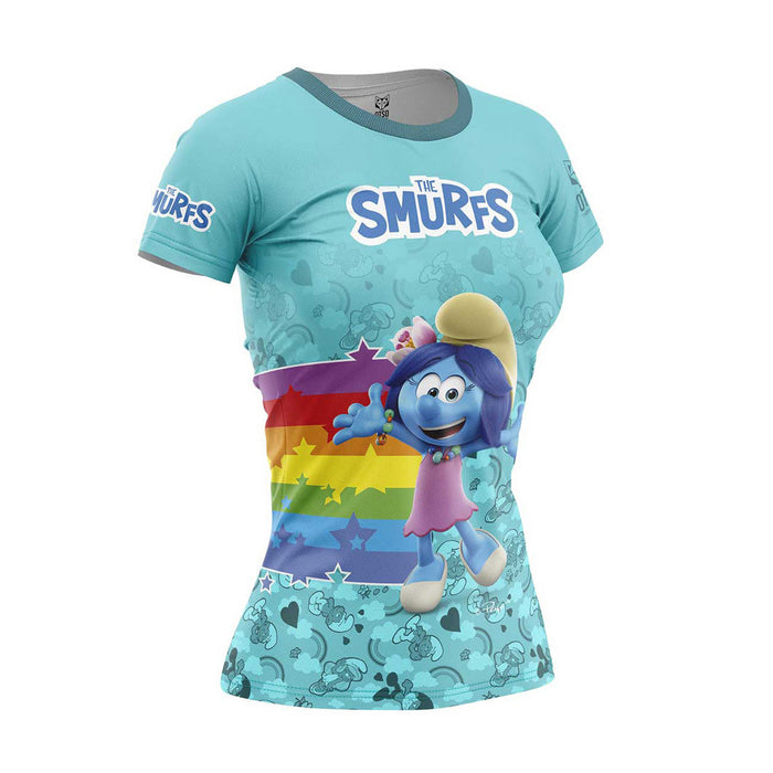 T-shirt Femme manches courtes - Smurfs Rainbow