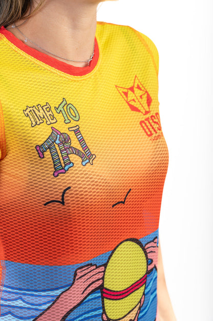 T-shirt Femme manches courtes - Time to Tri Swim