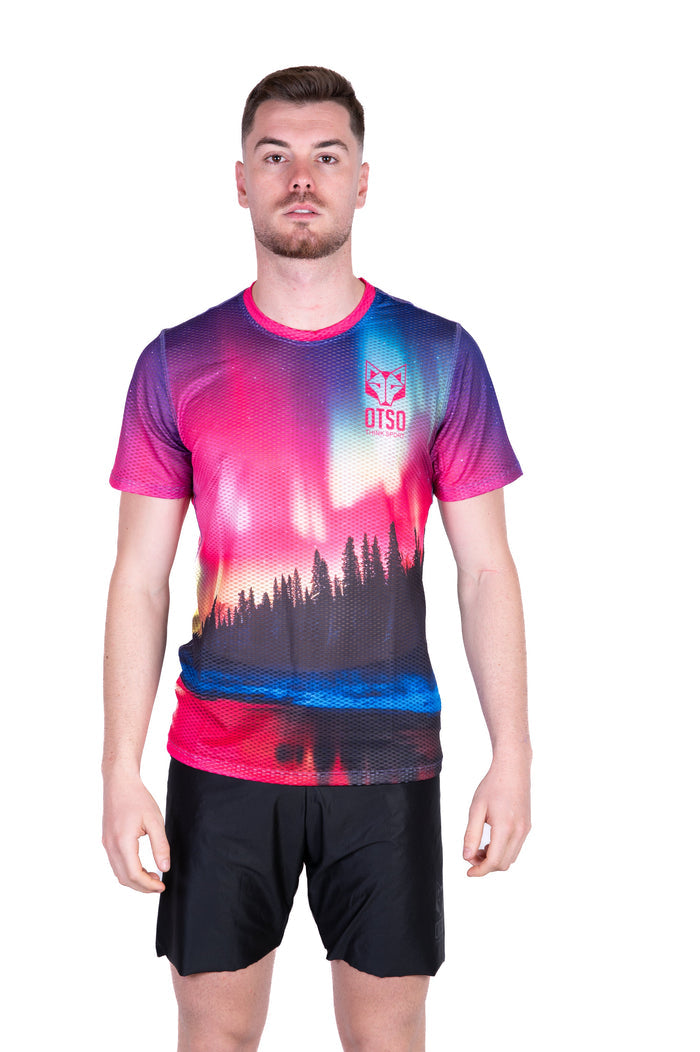 T-Shirt Homme manches courtes - Auroras boreales