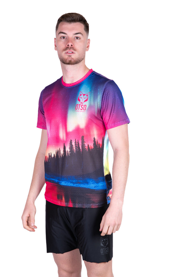 T-Shirt Homme manches courtes - Auroras boreales
