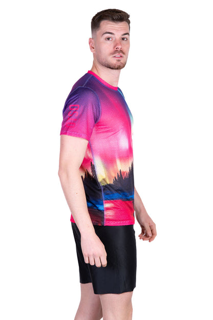 T-Shirt Homme manches courtes - Auroras boreales