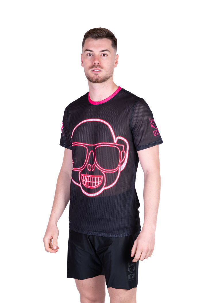 T-Shirt Homme manches courtes - Emoji Monkey Neon