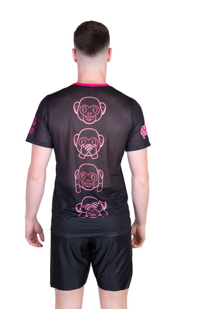T-Shirt Homme manches courtes - Emoji Monkey Neon