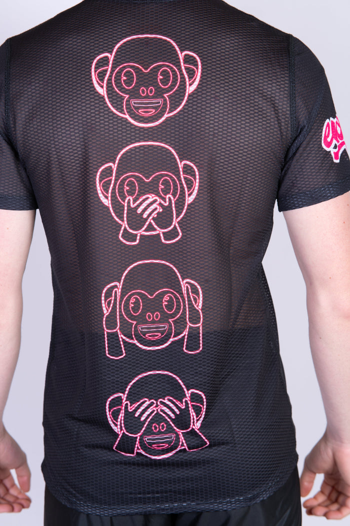 T-Shirt Homme manches courtes - Emoji Monkey Neon