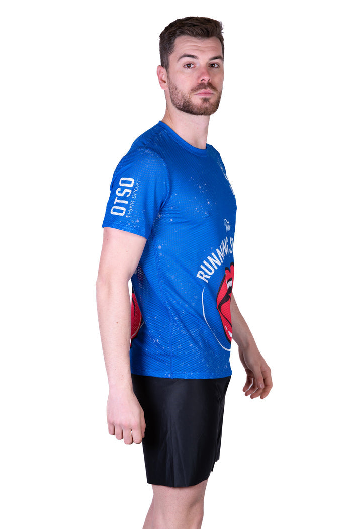 T-Shirt Homme manches courtes - Running Stones Blue