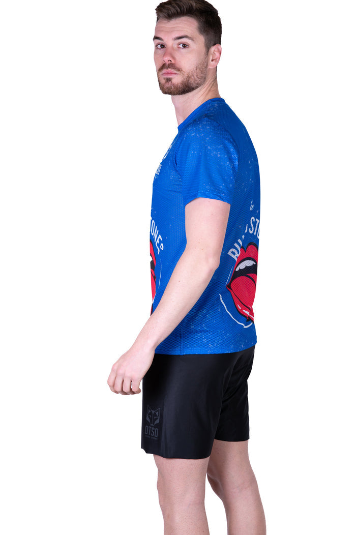 T-Shirt Homme manches courtes - Running Stones Blue