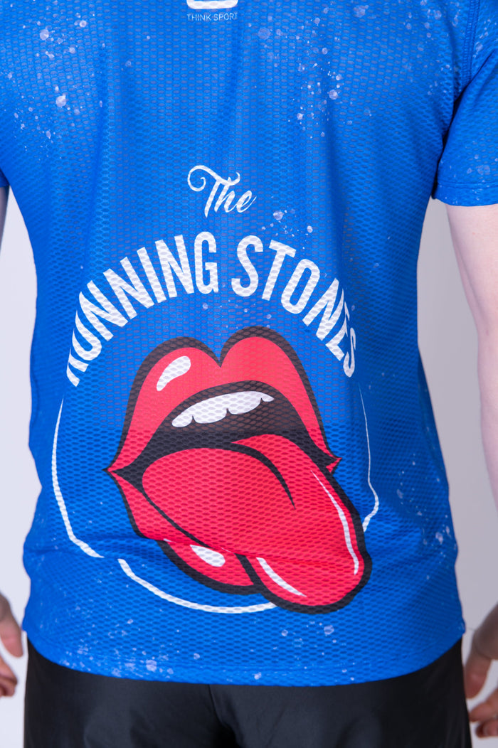 T-Shirt Homme manches courtes - Running Stones Blue