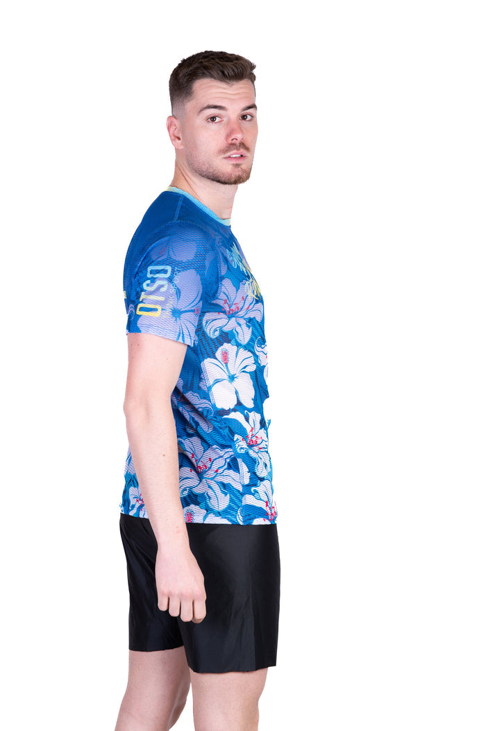 T-Shirt Homme manches courtes - Swim Bike Run Flower