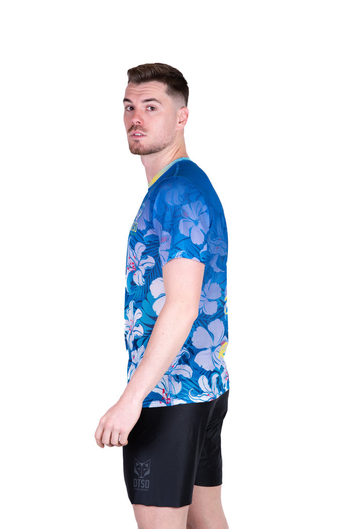 T-Shirt Homme manches courtes - Swim Bike Run Flower