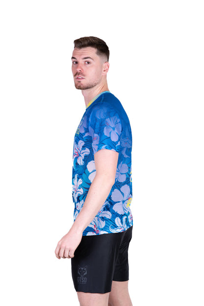 T-Shirt Homme manches courtes - Swim Bike Run Flower