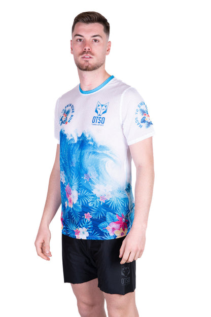 T-Shirt Homme manches courtes - Swim Bike Run Wave