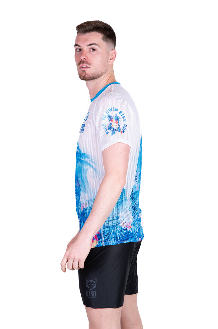 T-Shirt Homme manches courtes - Swim Bike Run Wave