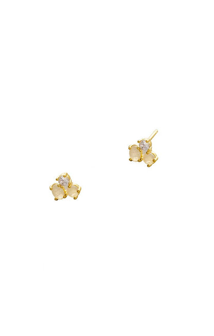 Tai Jewelry - Opal & Labradorite Cluster Stud