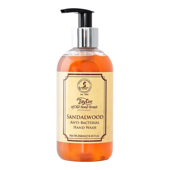 Taylor of Old Bond Street antibakteriell håndsåpe sandeltre 250 ml med pumpe