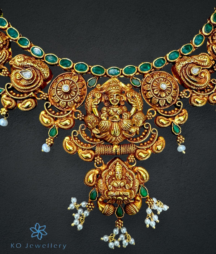 The Abhaya Silver Lakshmi Necklace