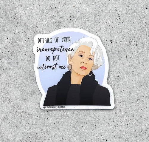 The Devil Wears Prada The Details vinyl sticker