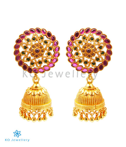 The Pavan Silver Kempu Jhumka