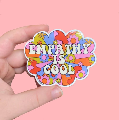 The Peach Fuzz 'Empathy is Cool' Vinyl Sticker