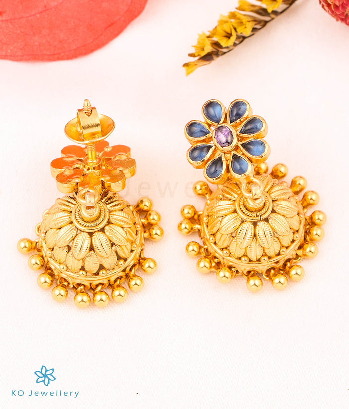 The Shipra Silver Kemp Jhumkas