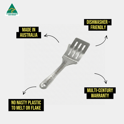 The Slotted Flippa – Stainless Steel