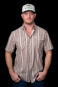 The Wyatt- Brown Short Sleeve Snap by Ferrell
