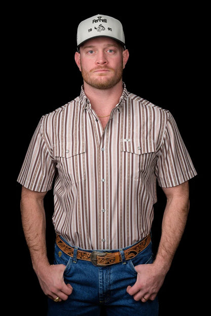The Wyatt- Brown Short Sleeve Snap by Ferrell