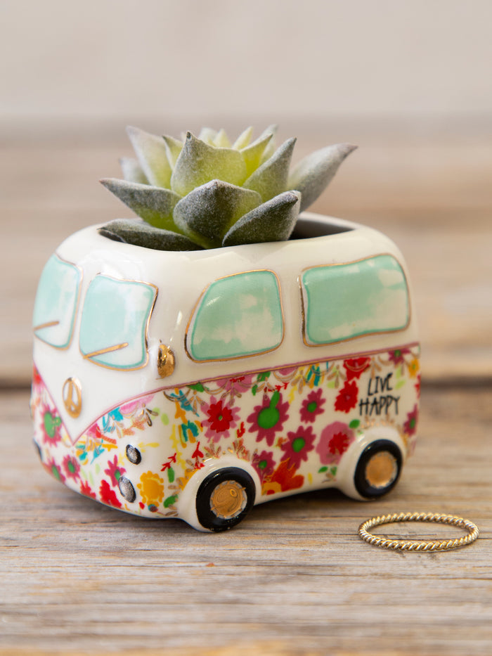 Tiny Faux Succulents - Van-view 1