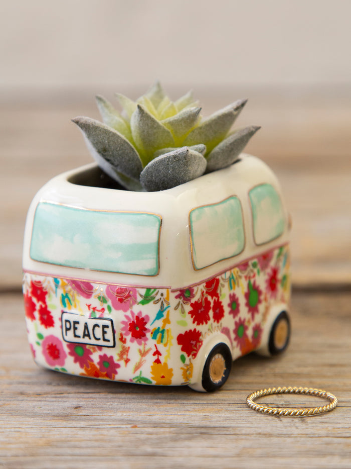 Tiny Faux Succulents - Van-view 2