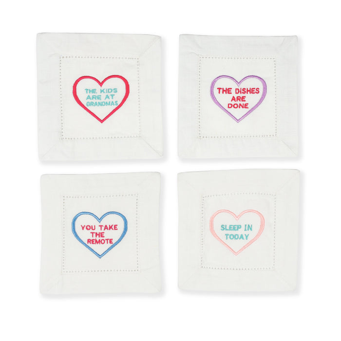 Tiramisu | Cocktail Chuckles Embroidered Napkins