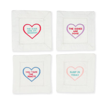 Tiramisu | Cocktail Chuckles Embroidered Napkins