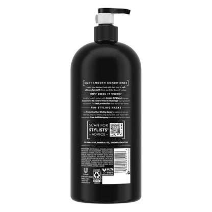 TRESemmé Smooth & Silky Conditioner with Moroccan Argan Oil and Pump - 39 oz - 4 Pack