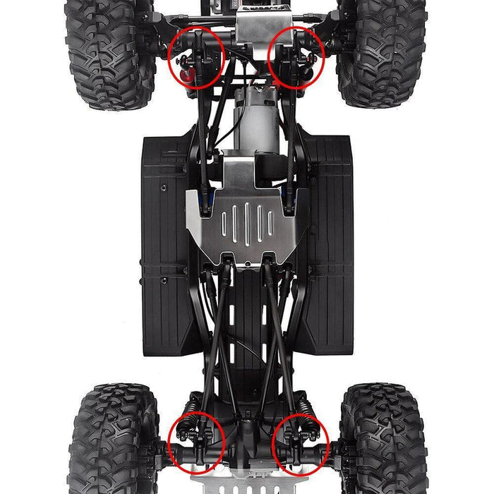 TRX4-8227GL INJORA Aluminum Brass Axle Mount Set Suspension Links Stand For TRX-4 TRX-6