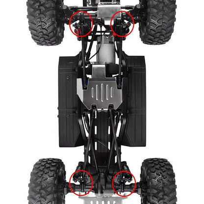 TRX4-8227GL INJORA Aluminum Brass Axle Mount Set Suspension Links Stand For TRX-4 TRX-6