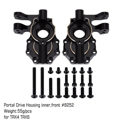 TRX4-8252BK INJORA Black Brass Counterweight 55g Drive Housing #8252 For TRX-4 TRX-6