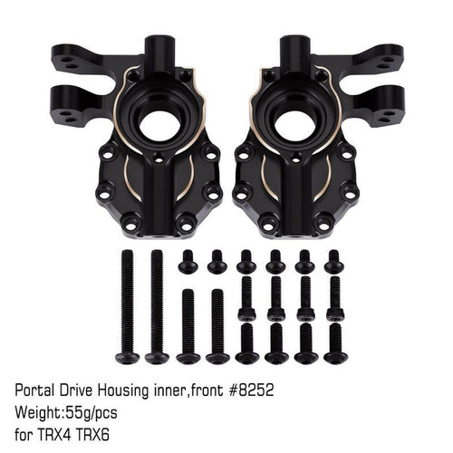TRX4-8252BK INJORA Black Brass Counterweight 55g Drive Housing #8252 For TRX-4 TRX-6