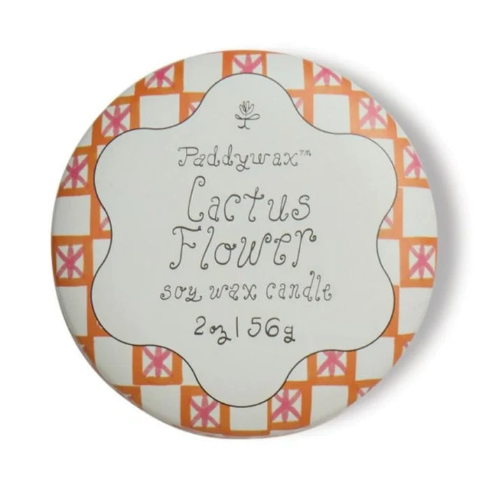 Tulip Tin Candle - Cactus Flower