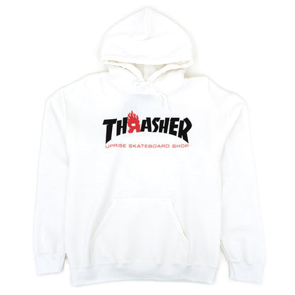 Uprise Mag Logo Hooded Sweatshirt (White)