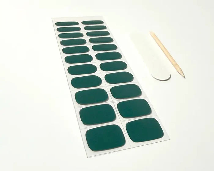 UV-Free Gel Nail Wraps – Bottle Green