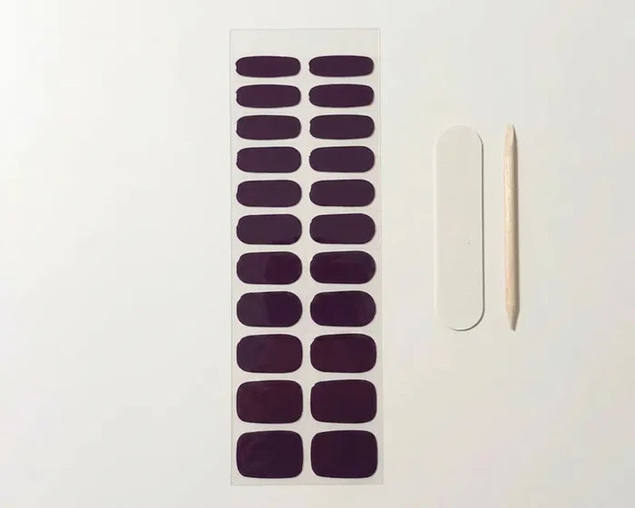 UV-Free Gel Nail Wraps – Eggplant