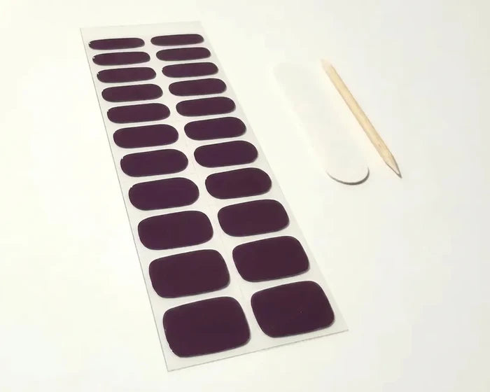 UV-Free Gel Nail Wraps – Eggplant