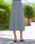 Valentina Patterned Viscose Pull On Lined Skirt - Country Collection