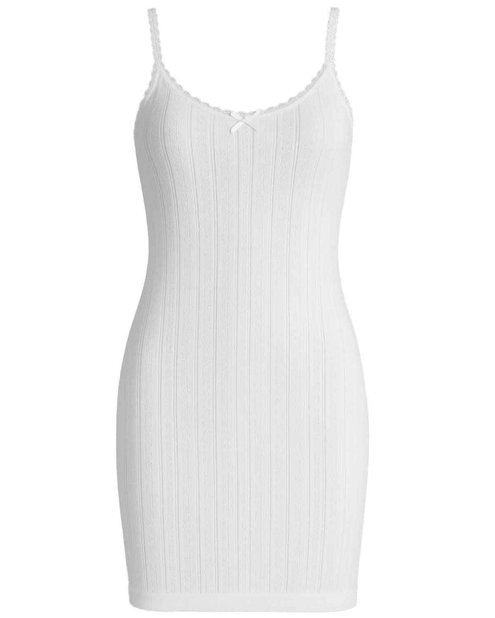Vedonis Seamless French Neck Vest - White Thermal - Country Collection