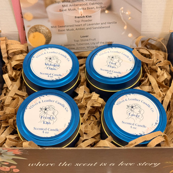 Velvet & Leather Candle Co. Sampler Box
